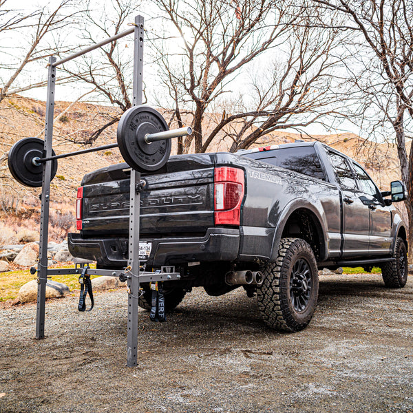 Truck hitch pull up bar clearance